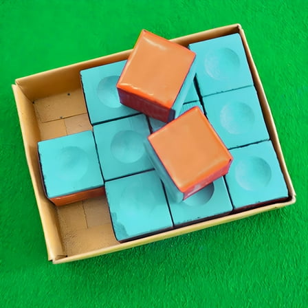 BESTSKY Billiard Table Chalk Pool Snooker Cue Tip The Blue Chalk