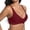 Wine, variant on Floral Textured Underwire Bra for Everyday Comfort and Support with Lace Detailing and Versatile All-Season Wear, XL, Dark Blue