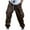 Brown, variant on Quinlirra Pants For Men Relaxed fit Men's Solid Casual Pocket Outdoor Elastic Waistbelt Jogger Drawstring Trousers Work Pants