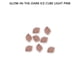 thumbnail image 2 of Wosthever 200 piezas de piedras luminosas, guijarros de jardín brillantes, decoración de acuario, pasarela decorativa oscura, césped para exteriores e Jardín y Patio Rosa claro Wosthever HA066818-04, 2 of 6