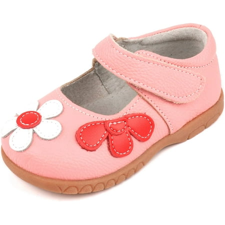 

Girls Leather Bows Design Soft Round Toe Princess Dress Mary Jane Flat Shoes(Toddler/Little Kid)
