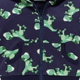 thumbnail image 4 of 2-8T Kids Boys Girls Cartoon Dinosaur Hooded Jacket Casual Zipper Hoodie Coat Outerwear, 4 of 6