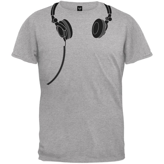 Headphones Grey Youth T-Shirt - Youth Large