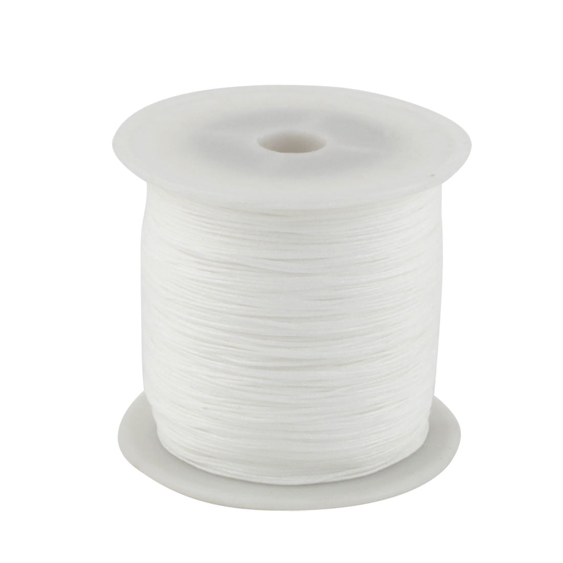 Nylon DIY Art Craft Braided Chinese Knot Cord String Rope Roll White 153 Yards