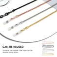thumbnail image 3 of 4Pcs Metal Copper Glasses Chain Stylish Glasses Lanyard Non-skid Glasses Rope, 3 of 8