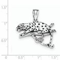thumbnail image 2 of 925 Sterling Silver Antiqued & Textured Leopard on Branch Pendant / Charm, 2 of 2