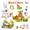 360Pieces, variant on Bunny Carrot House Building Toy, 2-in-1 Easter Rabbit Building Blocks Fun Easter Basket Stuffer & Decorations for Boys & Girls 6+ Gifts