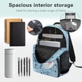 thumbnail image 5 of Uorisanigo Blue Shark Print School Backpack for Kids 5-12 Year Old Casual Sport Backpack Basic Bookbag Travel Rucksack with Padded Straps for School and Hiking, 5 of 7