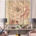 thumbnail image 2 of Designart 'Indigold Shabby Peonies Pink' Farmhouse Print on Natural Pine Wood, 2 of 3