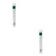 thumbnail image 1 of Wosthever Hoja bordada Golf Alignment Stick Cover Case Holder Cuero de PU Blanco 2piezas, 1 of 1