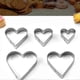 thumbnail image 3 of Heart Shaped Cookie Molds Set 5 Pcs/10 Pcs Stainless Steel Cutters for Baking Sugar Paste and Cake M, 3 of 4