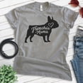 thumbnail image 2 of Frenchie Mama T-shirt, Unisex Women's Shirt, French Bulldog Owner, Best Dog Mom Gift, Dark Heather Gray, XX-Large, 2 of 6
