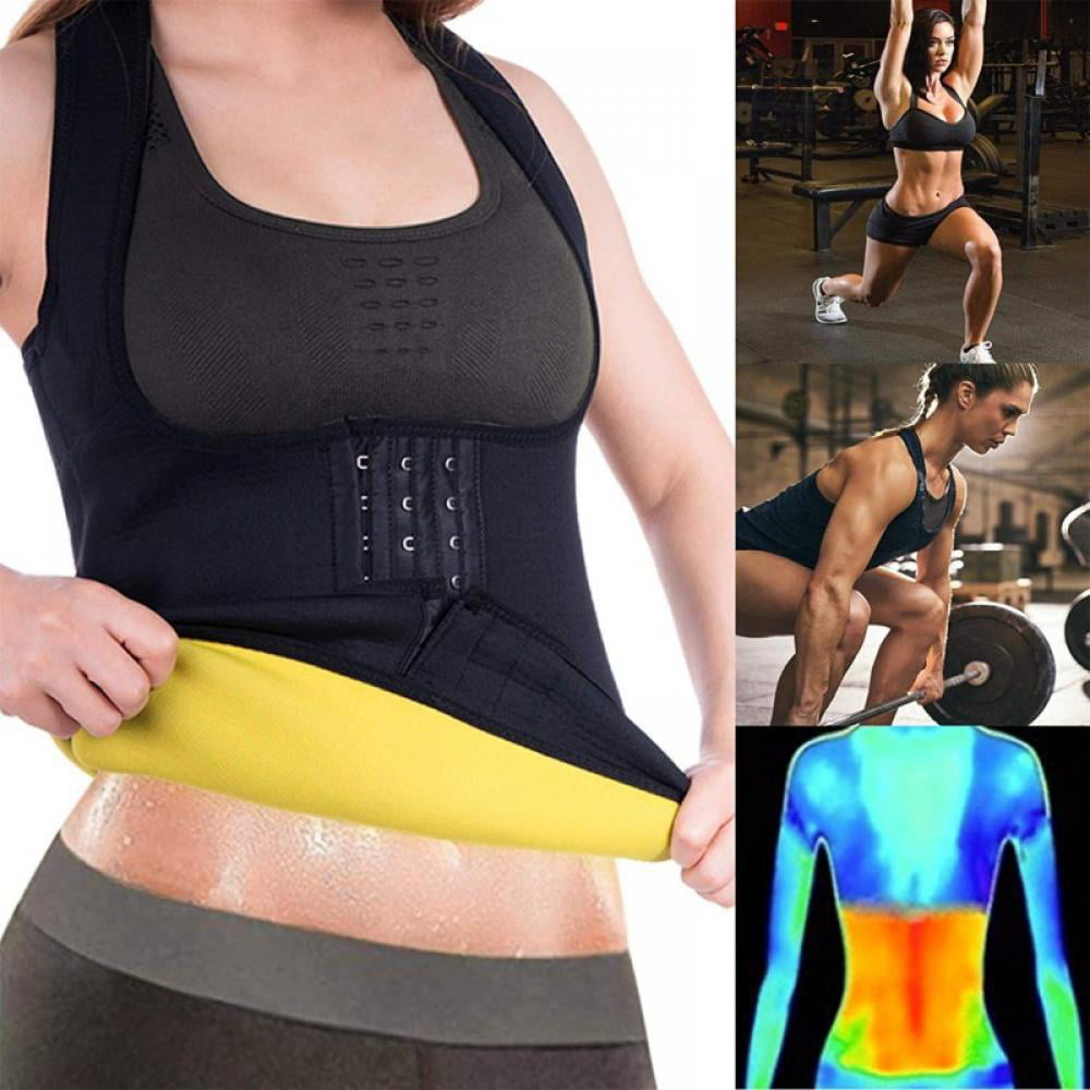 Womens Fitness Underbust Corset Waist Trainer Cincher Steel Boned Sport Body Shaper Tummy Fat Burner Workout Slimming 