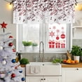 thumbnail image 5 of 2 Pack Leaves Valances for Windows Bedroom Living Room Window Treatments, Pink Brown Summer Botanical Rod Pocket Valance Drapes Short Kitchen Curtains Over Sink 54"x18", 5 of 8