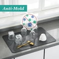 thumbnail image 2 of Water Absorbent Mat, Coffee Mat, Dish Drying Mat, Quick Dry Thick Mesh, Slip Resistant Pad for Sink Dishes or Under Rack, Kitchen Counter Accessories 11.82x1815.74 In, Machine Wash Mats, Clearance, 2 of 13