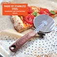 thumbnail image 3 of IMUSA Roue à Pizza en Acier Inoxydable 3,5 Pouces avec Poignée Aspect Bois, 3 of 10
