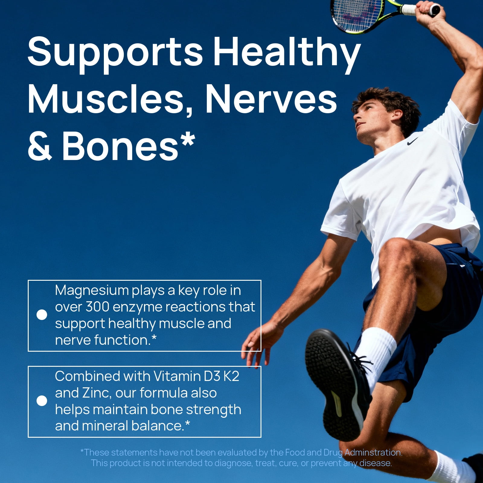 Selerb 18-in-1 Magnesium Complex with D3,K2 & Gentle on Stomach |12 Active Forms of Magnesium (Glycinate, Citrate, Malate + 9 Forms) | Sleep, Bone & Heart Support | 90 Capsules