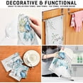 thumbnail image 4 of Watercolor Bunny Bike Kitchen Tea Towels Set of 4 Absorbent Hand Dish Towels, Easter Basket Eggs Dishcloths Lint-Free 18x28 Inch Fast Drying for Cooking Baking Home Clean, 4 of 7