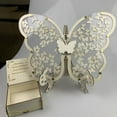 thumbnail image 2 of JHGoosa White Wedding Guest Book Alternativey For 50 Guests To 200 Guests Drop Wooden Butterfly Frame With Small Butterflys Rustic Guest Book Alternative Wedding Signs Reception Decoration, 2 of 8