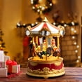 thumbnail image 6 of Mr. Christmas 5 in. Animated & Musical Novelty Carousel, 8 Songs, 5 LED Light Settings, 6 of 6