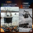 thumbnail image 2 of Siabc-Trépied de Feu de Camp pour Four Hollandais, Trépied de Camping Portable pour Cuisson à Feu Ouvert, Support de Cuisson Résistant à la Rouille, 2 of 4