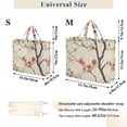 thumbnail image 2 of FORMRS Womens Corduroy Tote Bag Crossbody Shoulder Handbag with Pocket, Light Red Flowers, 2 of 7
