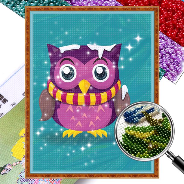 Kit Punto Cruz Navidad Bordado Con Cuentas Impresas 9CT Arte para El 39x55cm