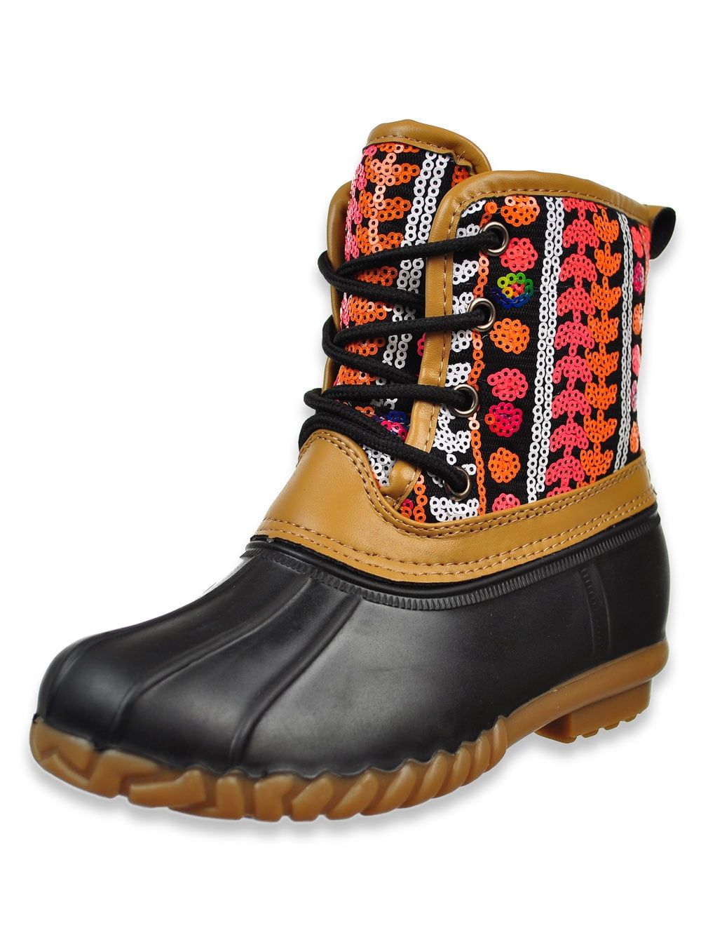 olivia miller womens duck boots flat heel