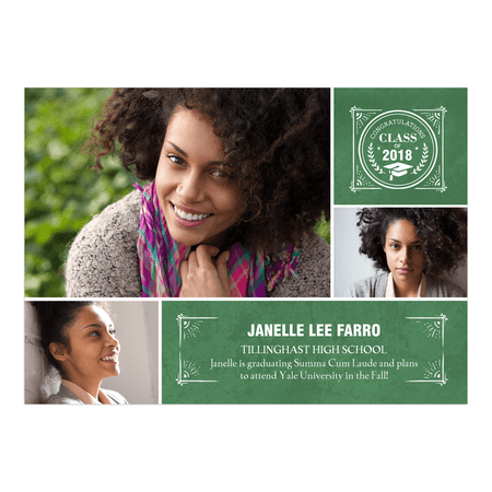 personalized graduation announcement class
