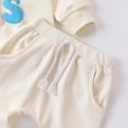 thumbnail image 6 of NIEWTR Baby and Toddler Matching Pajamas Girls Toddler Kids Long Sleeve Crewneck Top with Elastic Waistband Sweatpants Fall Winter Daily Loungewear Soft for 2T 3T(A-White,6-9 Months), 6 of 6