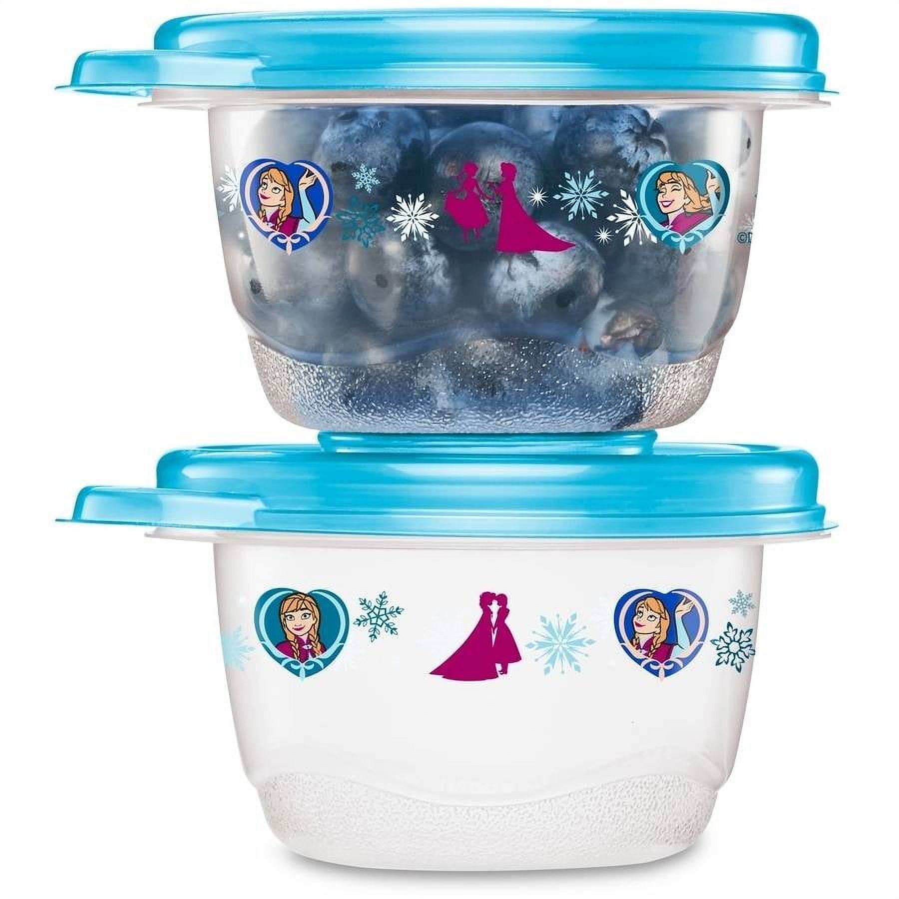 Glad Lunch Variety Pack Disney Frozen Food Storage Containers, BPA Free, 14 pk - image 4 of 8