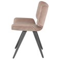 thumbnail image 3 of Nuevo Astra 19.3" Fabric & Steel Metal Dining Chair in Matte Blush Pink Pink, 3 of 4