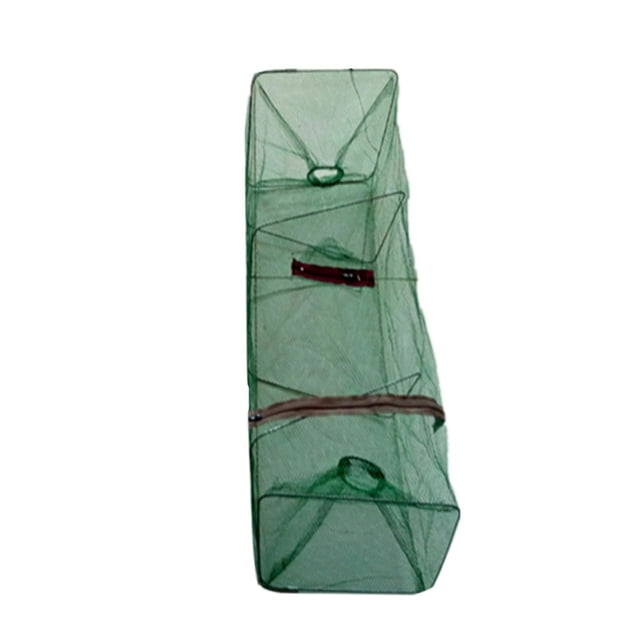 Advancent Red de malla para cangrejos de nailon ampliamente aplicable, redes de camarones, diseño único, red de trampa para cangrejos, accesorios para Pescar Color aleatorio 75*25*25cm Advancent HW5403-03