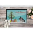 thumbnail image 2 of Black Velvet Chinchilla Merry Christmas Door Mat, 2 of 4