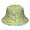 Mushroom and Sprig Green Pattern, variant on Mushroom and Toadstool Cream Pattern Bucket Hat, Fishing Hiking Cap with Wide Brim & Breathable Fabric, Polyester Twill Gifts for Unisex Men Women
