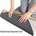 thumbnail image 3 of Orange Boho Sun, Moon and Plant Pattern Hot Yoga Mat Towel Non Slip for Hot Yoga - Quick-Drying Yoga Mat Cover with 4 Corner Pockets with Travel Bag - Hot Yoga Towel Non Slip 74"x26", 3 of 6