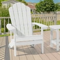 thumbnail image 2 of ACEGOSES 1 Peak HIPS Adirondack Outdoor Chairs Weather Resistant for Patio Garden, Backyard, Patio and Indoors,White, 2 of 9