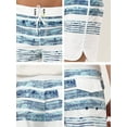 thumbnail image 6 of NOMADIC NOOK Men's Shorts Striped Beach Shorts Color Block Board Surfing Shorts 2 Pack, 6 of 6