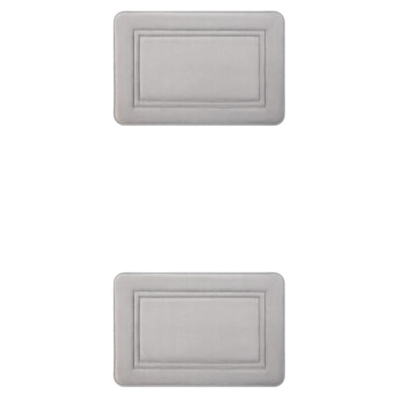 Alfombrilla antideslizante Bewildely de Poliéster para el suelo Gris 50x80cm Tipo 2 2piezas