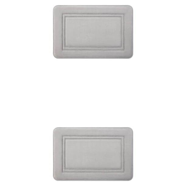 Alfombrilla antideslizante Bewildely de Poliéster para el suelo Gris 50x80cm Tipo 2 2piezas