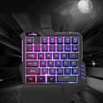 thumbnail image 1 of Koszal Clavier de Jeu Ergonomique Filaire à une Main USB Rétroéclairé LED, 1 of 6