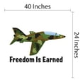 thumbnail image 2 of Military Wall Decals for Children Playroom - Military Fighter Jet Jet DIY & Creativity Boy Girl Bedroom Wall Sticker - Size: 20 In x 12 In, 2 of 2