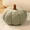 Light Green, variant on Sherpa Pumpkin Pillow Small Plush Stuffed Cushion Halloween Fall Thanksgiving Decor Fluffy Table Centerpiece Ornament White 9inch