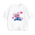 thumbnail image 5 of Ropa de moda para niños, camiseta de verano con puntadas bonitas, camisetas de dibujos animados para bebés y niñas, mono informal de manga corta, 5 of 5