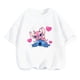 thumbnail image 5 of Ropa de moda para niños, camiseta de verano con puntadas bonitas, camisetas de dibujos animados para bebés y niñas, mono informal de manga corta, 5 of 5