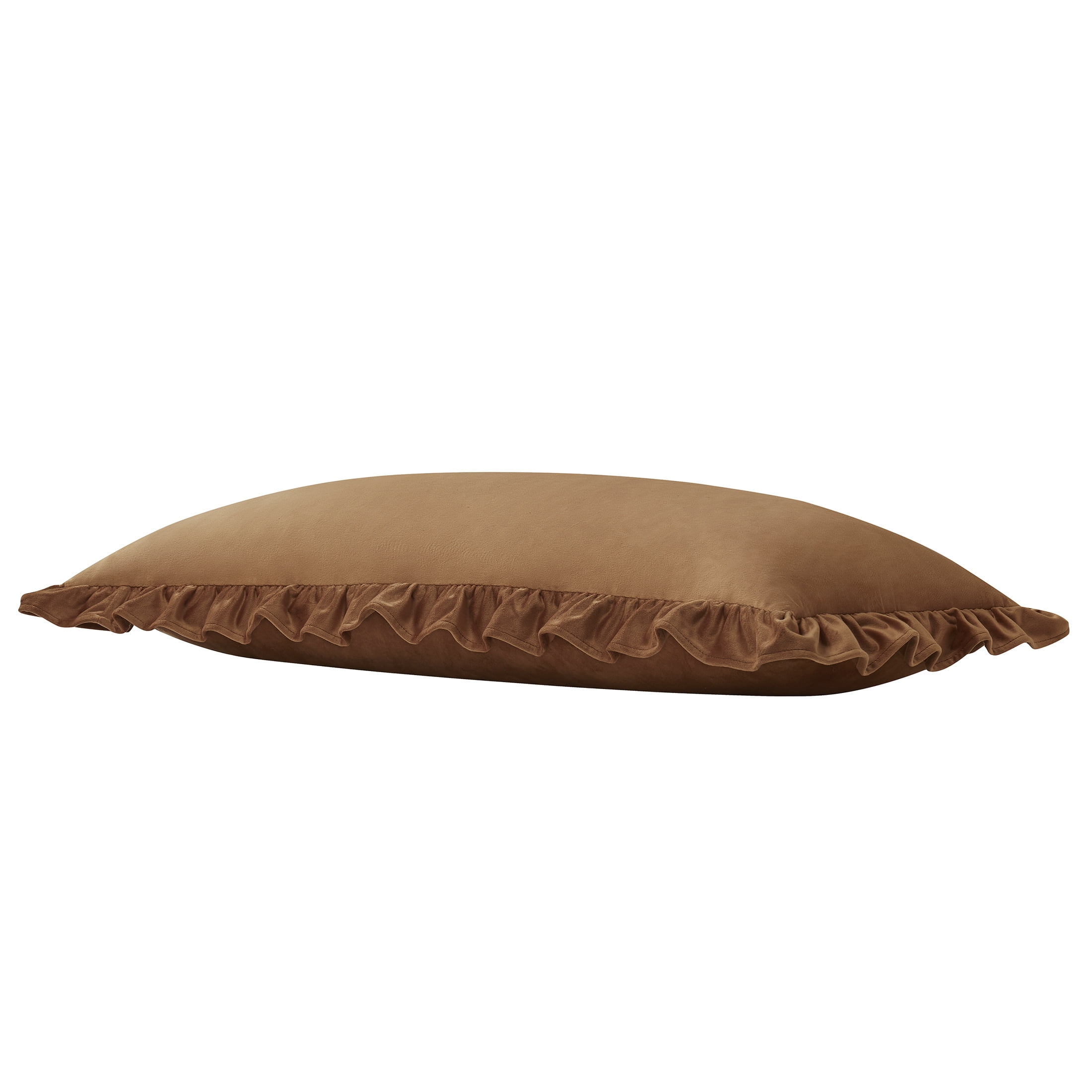 My Texas House 14" x 36" Ginger Ruffle Oversized Lumbar Decorative Pillow