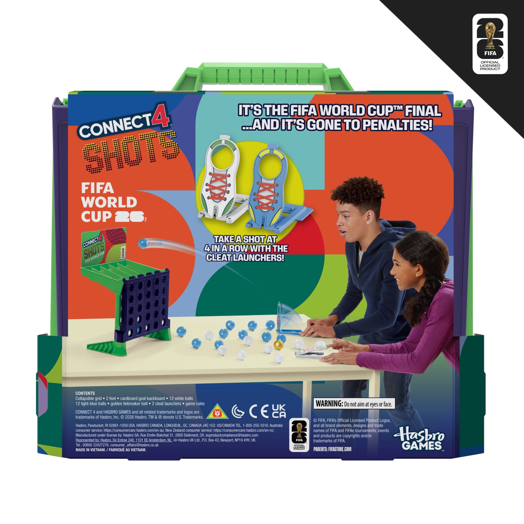 Connect 4 Shots FIFA World Cup 2026 Game, Family Games, Birthday Gifts for Soccer Fans and Kids, 8+