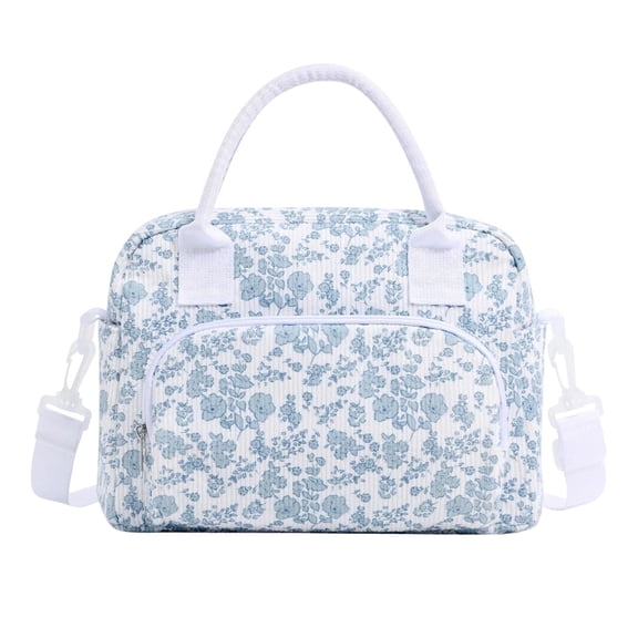 Leakproof Thermal Insulated Lunch Tote Bag Double Layer Fresh Keeping Cooler Handbag For Office Picnic Daily Meal Storage
