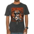 thumbnail image 2 of Wild Bobby Cincinnati Fan | CIN Fantasy Football Sports Unisex Vintage Concert Tee, Vintage Black, Large, 2 of 5