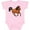 AD-Pink, variant on Wild Mustang Horse Galloping Boys or Girls Baby Bodysuit